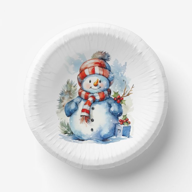 Festliche Weihnachtsfeier Pappteller (Vorderseite)