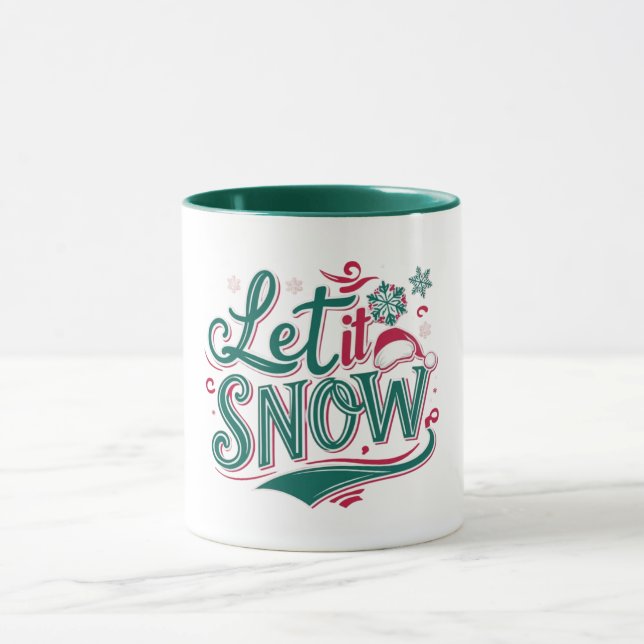 Festliche Weihnachtsfeiertage Tasse für den Feiert (Zentrum)