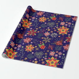 Festliche Weihnachtsfeiertage - Weihnachtswrapping Geschenkpapier