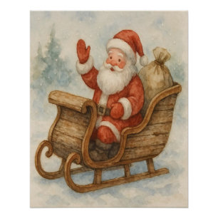 Festliche Weihnachtsfreude – Elegante Weihnachtspo Poster