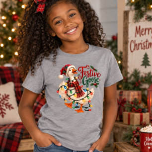 Festliche Weihnachtsgans T-Shirt