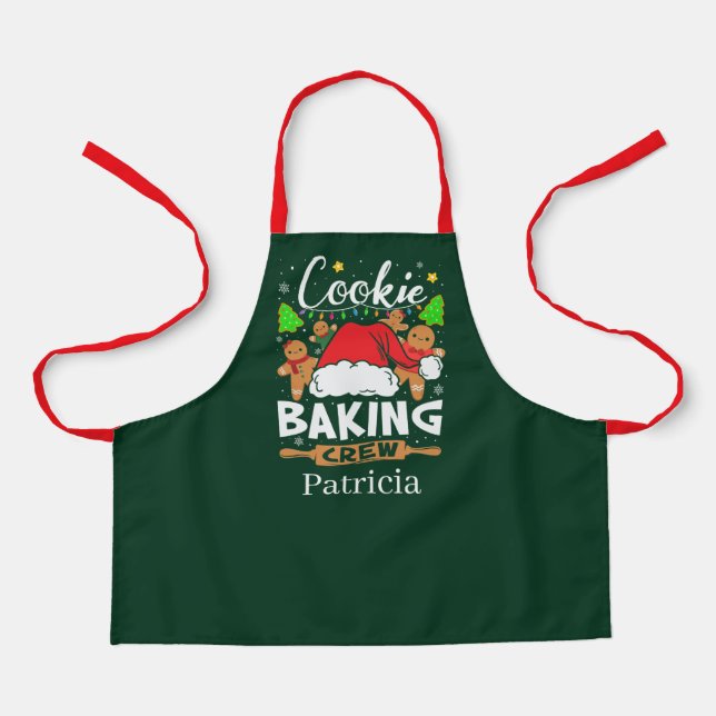 Festliche Weihnachtsgebäck Crew Kinder unisex Schürze (Vorderseite)