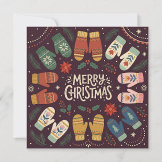 Festliche Weihnachtsgrußkarte Karte