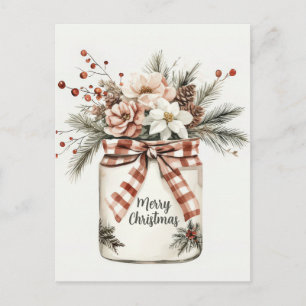Festliche Weihnachtsgrußkarte Postkarte