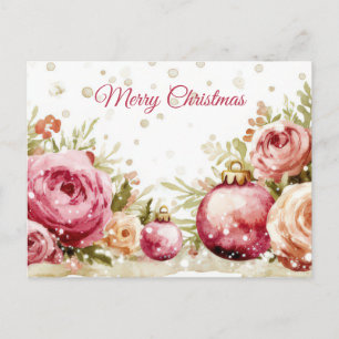 Festliche Weihnachtsgrußkarte Postkarte