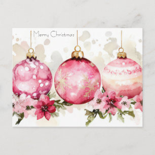 Festliche Weihnachtsgrußkarte Postkarte
