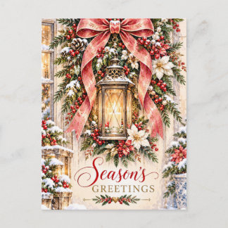 Festliche Weihnachtsgrußkarte Postkarte