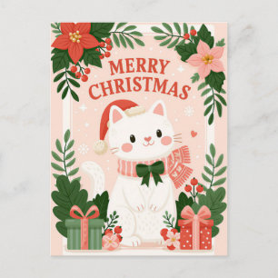 Festliche Weihnachtsgrußkarte Postkarte