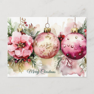 Festliche Weihnachtsgrußkarte Postkarte