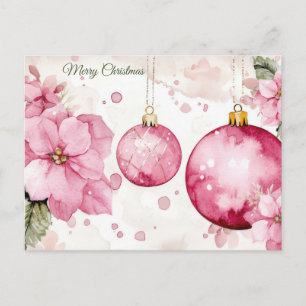 Festliche Weihnachtsgrußkarte Postkarte