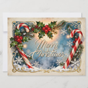 Festliche Weihnachtskarte mit Glanz