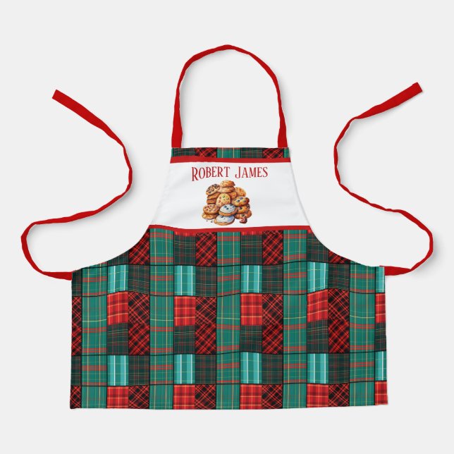 Festliche Weihnachtskekse Schürze (Vorderseite)