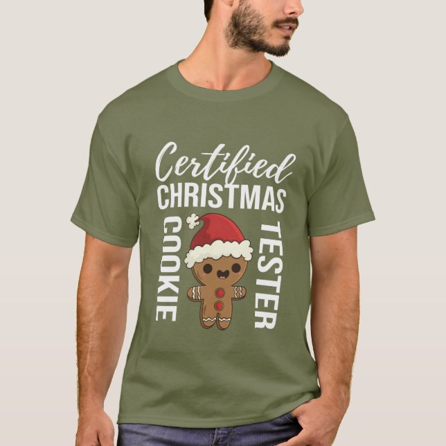 Festliche Weihnachtskekse-Tester Wortart T-Shirt (Vorderseite)