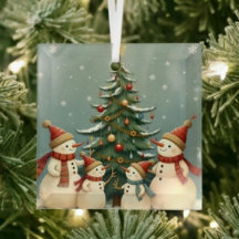 Festliche Weihnachtskollektion der Familie Snowman