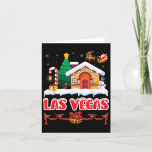 Festliche Weihnachtslandschaft in Las Vegas Winter Karte