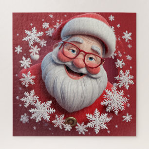 Festliche Weihnachtsmann-Schneefall-Szene für Weih