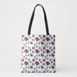 Festliche Weihnachtsmannmütze & Weihnachtsgebäck Tasche