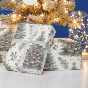 Festliche Weihnachtspapierverpackung Geschenkpapier