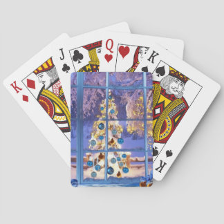 Festliche Weihnachtsverzierungen Spielkarten
