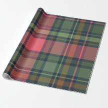 Festliche Winter Karierte Weihnachtswrapping Papie