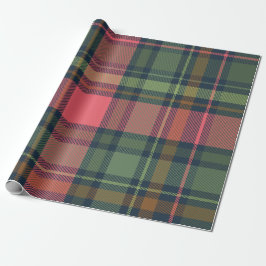 Festliche Winter Karierte Weihnachtswrapping Papie Geschenkpapier