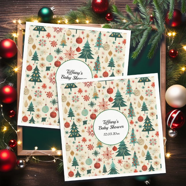 Festliche Winter Pattern Kinderdusche Serviette (Von Creator hochgeladen)