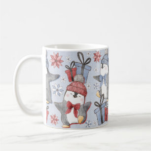 Festliche Winter-Tanzpinguine Kaffeetasse