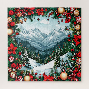 Festliche Winter Wonderland Szene