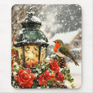 Festliche Winter Wonderland Szene Mousepad
