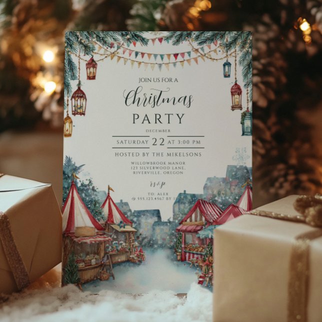 Festliche Winterferien Feiertagskarte (Von Creator hochgeladen)