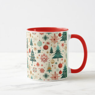 Festliche Winterferien-Muster Tasse