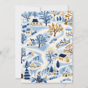 Festliche Winterlandschaft Weihnachtskarte Feiertagskarte