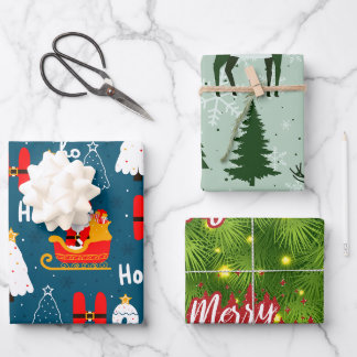 Festliche Wraps für fröhliche Momente Geschenkpapier Set