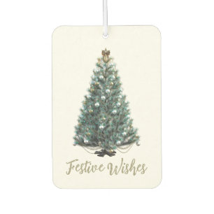 Festliche Wünsche. Weihnachtsbaum-Design Autolufterfrischer