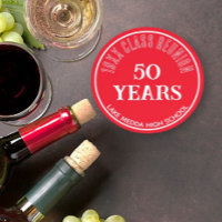 Festlicher 50. Wiedersehen-Untersetzer der 50. Kla