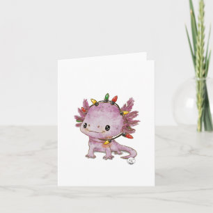 Festlicher Axolotl Karte