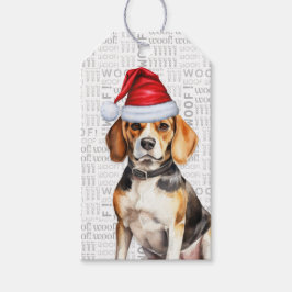 Festlicher Beagle Urlaub Hund Weihnachten Geschenkanhänger