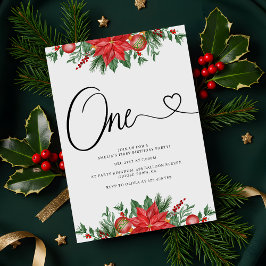 Festlicher Blumenurlaub 1. Geburtstag Party Einladung