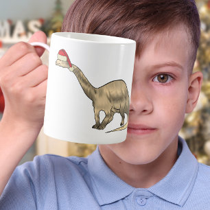 Festlicher Brontosaurus Süßer Santa Elf Weihnachte Kaffeetasse