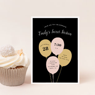 Festlicher Bunch   Einladung von 16 . Geburtstag