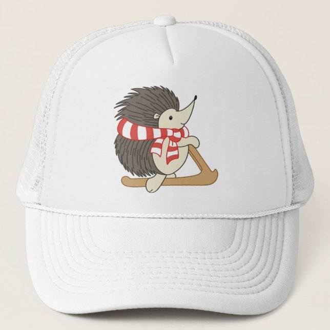 Festlicher Cartoon Truckerkappe (Vorderseite)