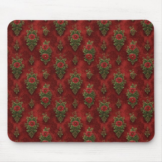 Festlicher Damast  Mousepad (Vorne)