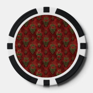 Festlicher Damast Pokerchips