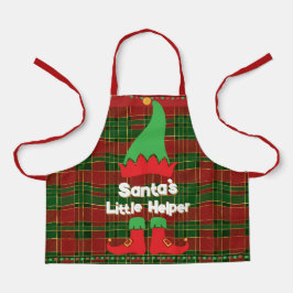 Festlicher Elf Santa's kleiner Helfer Red Green Ta Schürze