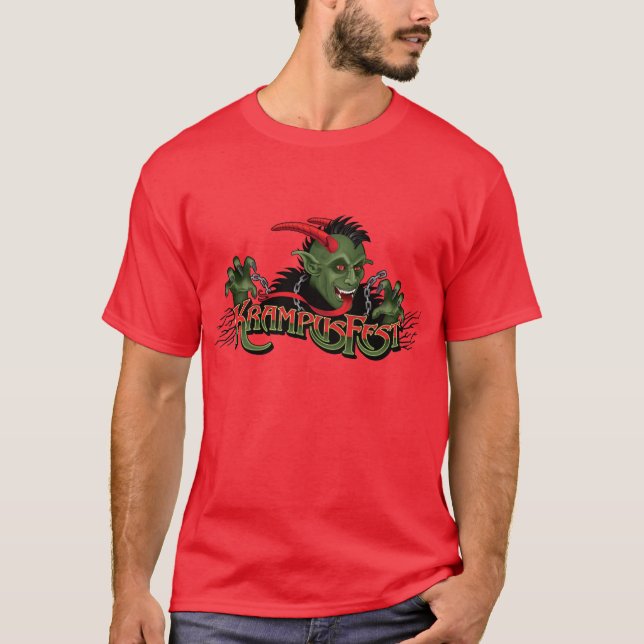 Festlicher Feiertag Krampus (Rot T) T-Shirt (Vorderseite)