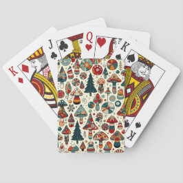Festlicher Fungi Spielkarten