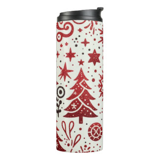 Festlicher Glitter-Weihnachts-Thermal-Becher  Thermosbecher