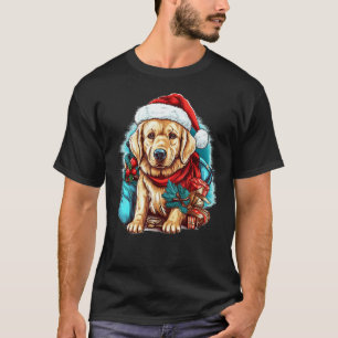 Festlicher Golden Retriever Perfektes Weihnachten T-Shirt