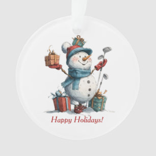 Festlicher Golf Lover Weihnachten Akryler Ornament