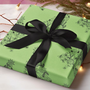 Festlicher Grünbaum auf Pistachio Weihnachten Geschenkpapier
